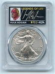 2020 $1 American Silver Eagle PCGS MS70 FDOI Legends of Life Hulk Hogan