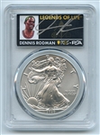 2020 $1 American Silver Eagle PCGS MS70 FDOI Legends of Life Dennis Rodman