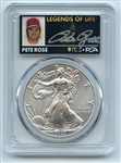 2020 $1 American Silver Eagle PCGS MS70 FDOI Legends of Life Pete Rose