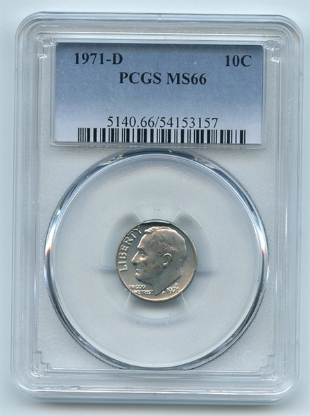 1971 D 10C Roosevelt Dime PCGS MS66