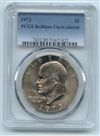 1973 $1 Ike Eisenhower Dollar PCGS Brilliant Uncirculated BU