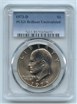 1973 D $1 Ike Eisenhower Dollar PCGS Brilliant Uncirculated BU