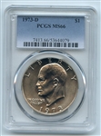 1973 D $1 Ike Eisenhower Dollar PCGS MS66