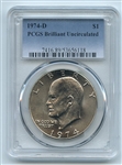 1974 D $1 Ike Eisenhower Dollar PCGS Brilliant Uncirculated BU