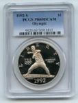 1992 S $1 Olympic Silver Commemorative Dollar PCGS PR69DCAM