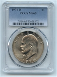 1974 D $1 Ike Eisenhower Dollar PCGS MS65