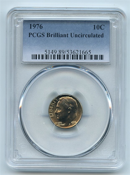 1976 10C Roosevelt Dime PCGS Brilliant Uncirculated BU