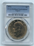 1976 $1 Ike Eisenhower Dollar PCGS Brilliant Uncirculated BU