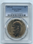 1976 D $1 Ike Eisenhower Dollar PCGS MS65