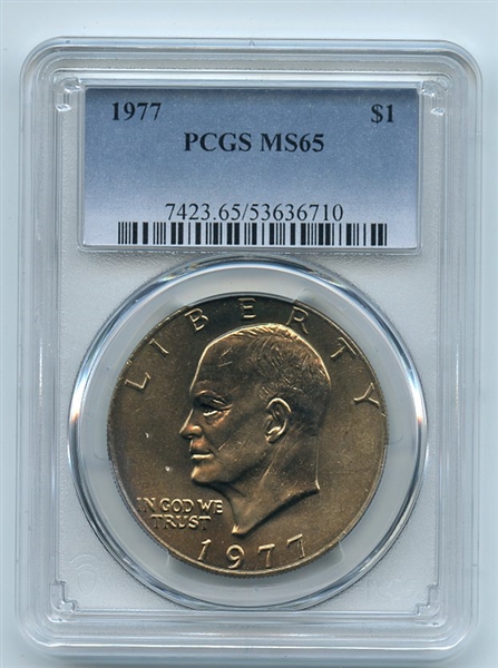 1977 $1 Ike Eisenhower Dollar PCGS MS65