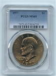 1977 $1 Ike Eisenhower Dollar PCGS MS65