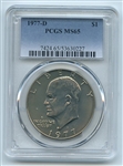 1977 D $1 Ike Eisenhower Dollar PCGS MS65