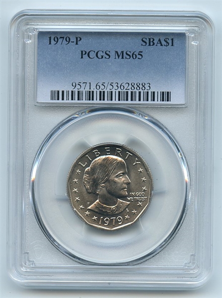 1979 $1 SBA Susan B Anthony Dollar PCGS MS65