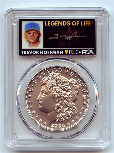 2024 $1 Silver Morgan Dollar PCGS MS70 FS Legends Life Trevor Hoffman