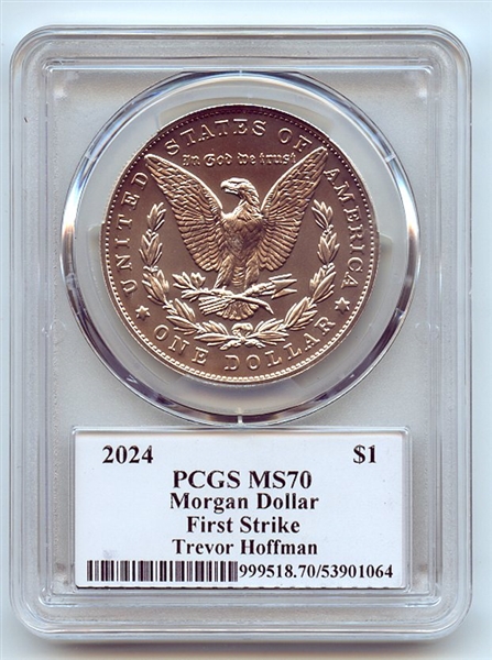 2024 $1 Silver Morgan Dollar PCGS MS70 FS Legends Life Trevor Hoffman
