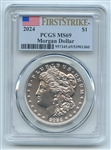 2024 $1 Silver Morgan Dollar PCGS MS69 First Strike
