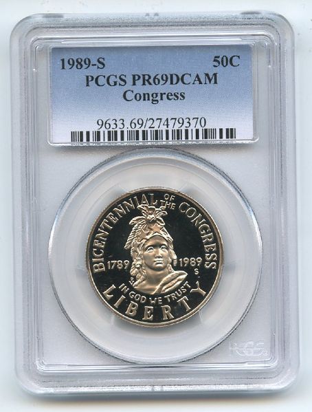 1989 S 50C Congressional Commemorative PCGS PR69DCAM