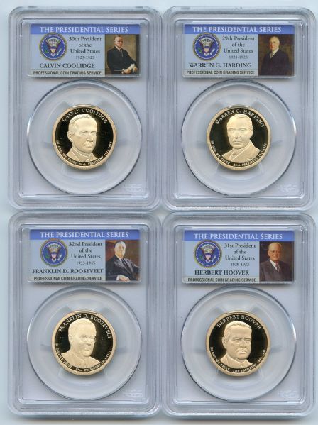 2014 S Presidential Dollar Set PCGS PR69DCAM